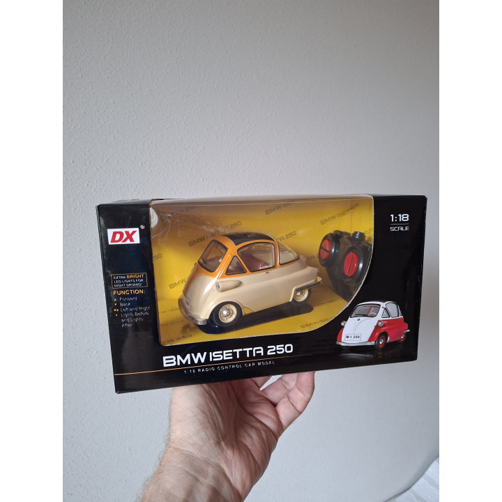 BMW Isetta 250 1:18 RC Radiografisch Bestuurbaar met Verlichting