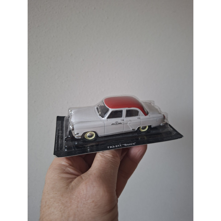 GAZ 21 Volga Taxi Rusland USSR 1:43 DeAgostini modelauto