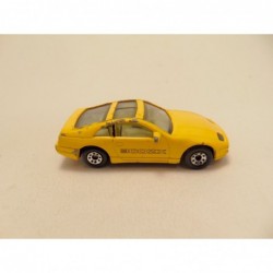 Nissan 300ZX 1990 Matchbox MB219 geel 7x3x2cm - modelauto