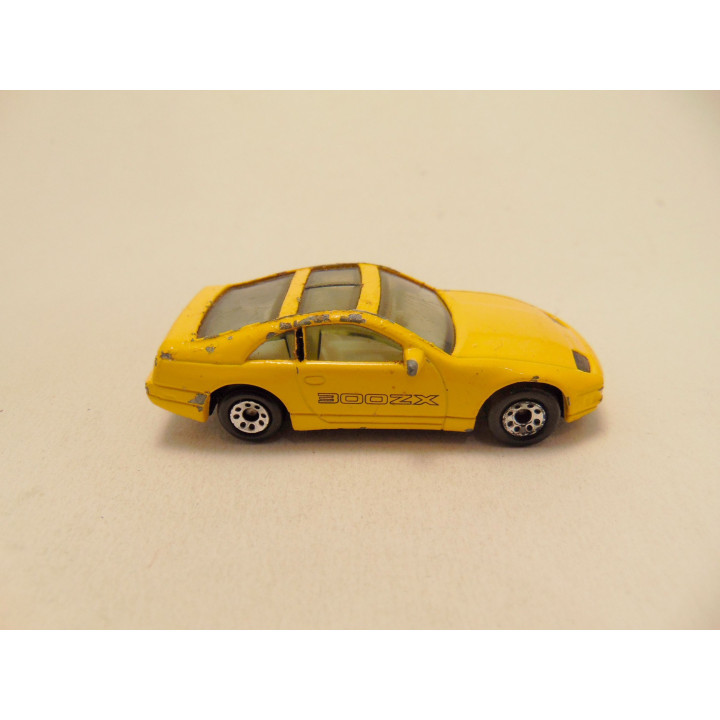 Nissan 300ZX Model Car 1:64 Yellow Matchbox