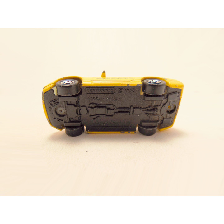 Nissan 300ZX Model Car 1:64 Yellow Matchbox