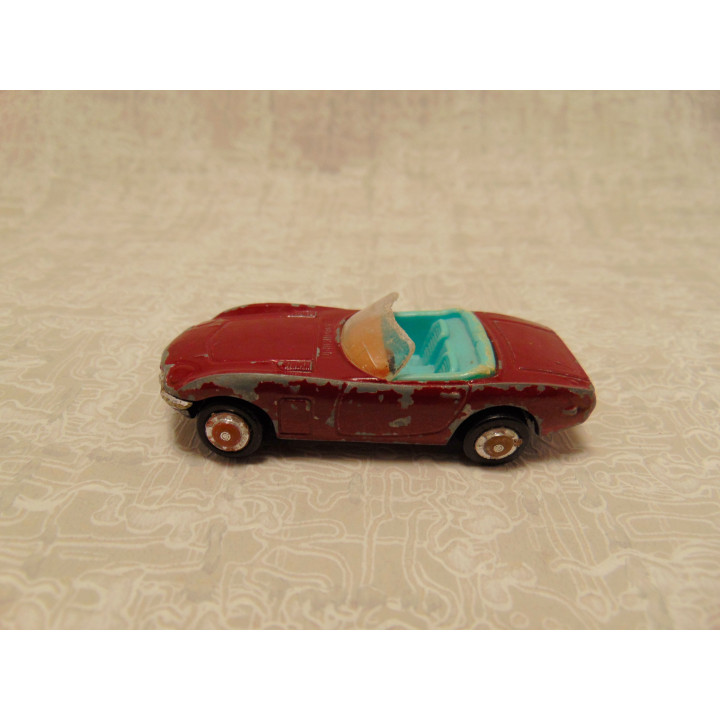 Toyota 2000 GT 1966 convertible Playart 1:64 red brown