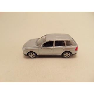 Porsche Cayenne 2002 1:64 Edocar zilverkleurig