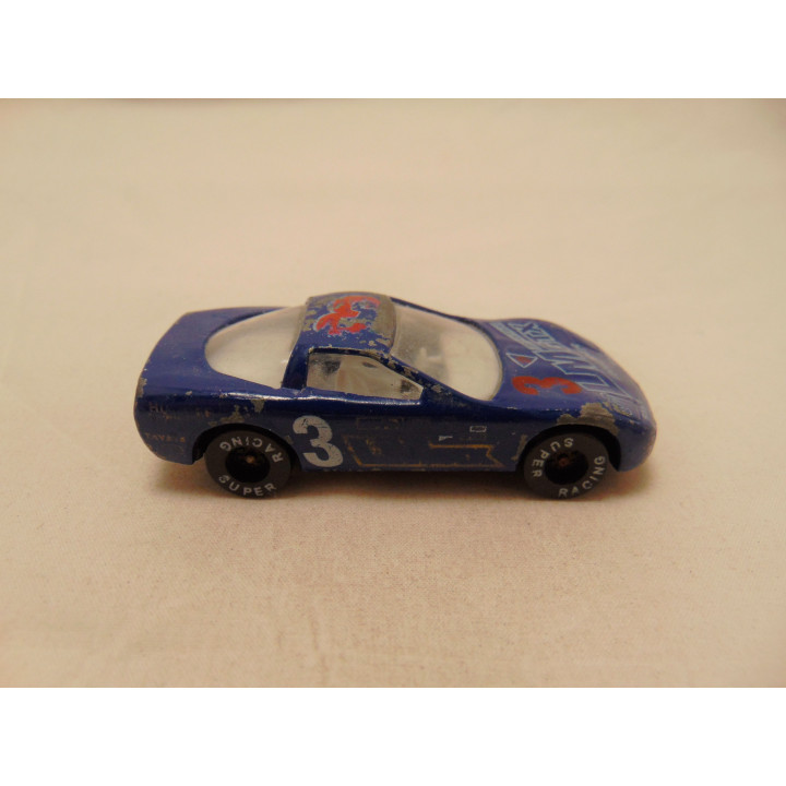 Chevrolet Corvette C4 1:64 blauw
