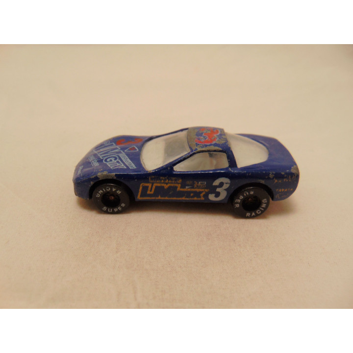 Chevrolet Corvette C4 1:64 blauw