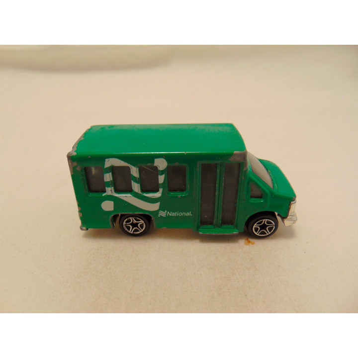 Chevrolet transporter bus National Car Rental Matchbox groen