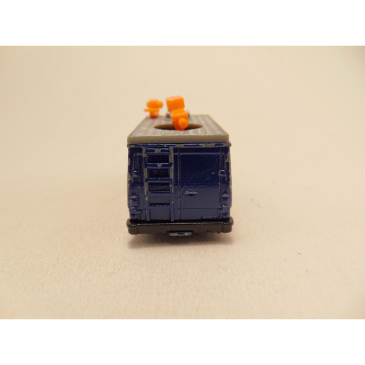 Mercedes 207D straalwagen MBTV Matchbox 1:73 blauw