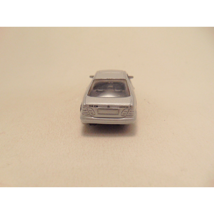 Mercedes CLK 1:64 Welly zilverkleurig
