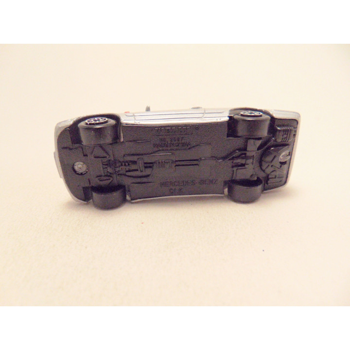 Mercedes CLK 1:64 Welly zilverkleurig