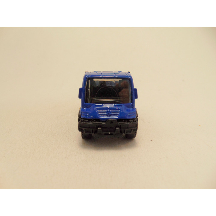 Mercedes Unimog U300 1:84 Matchbox MB728 blauw - modelauto