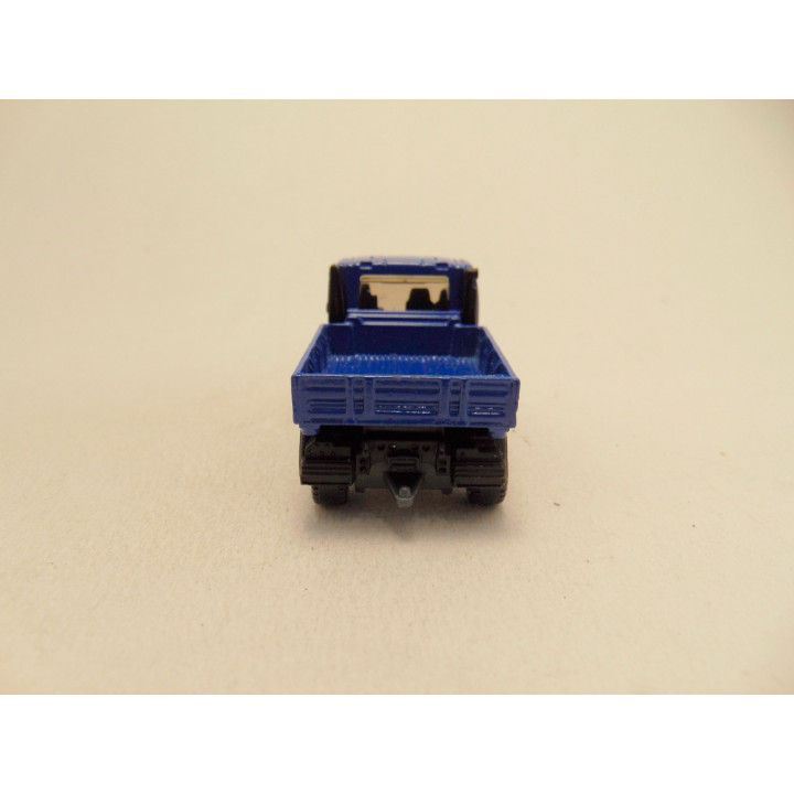 Mercedes Unimog U300 1:84 Matchbox MB728 blauw - modelauto