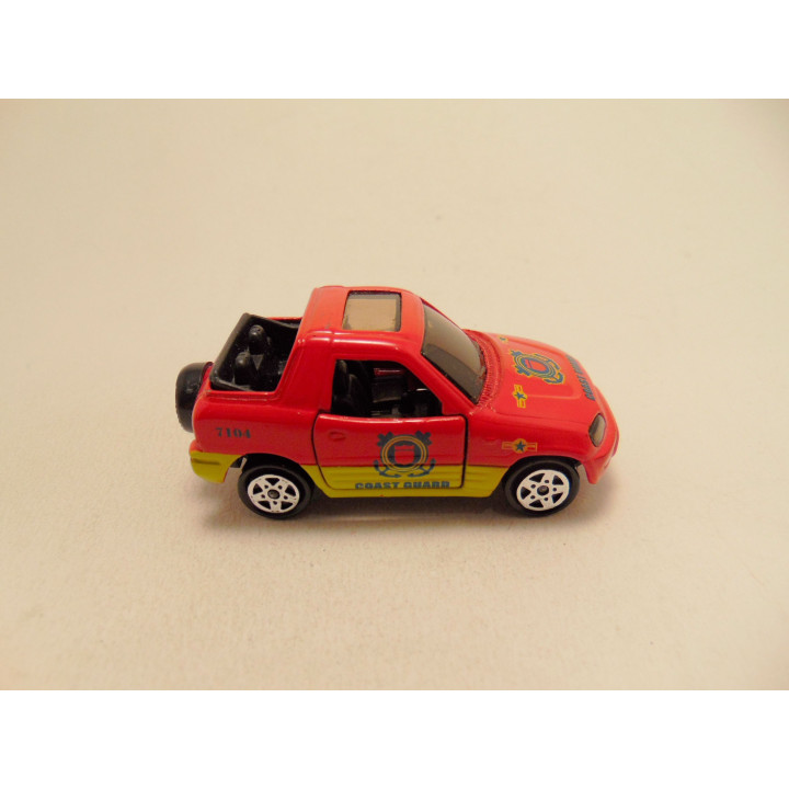 Toyota Rav4 Reebok Coast guard Majorette 1:50 rood - modelauto