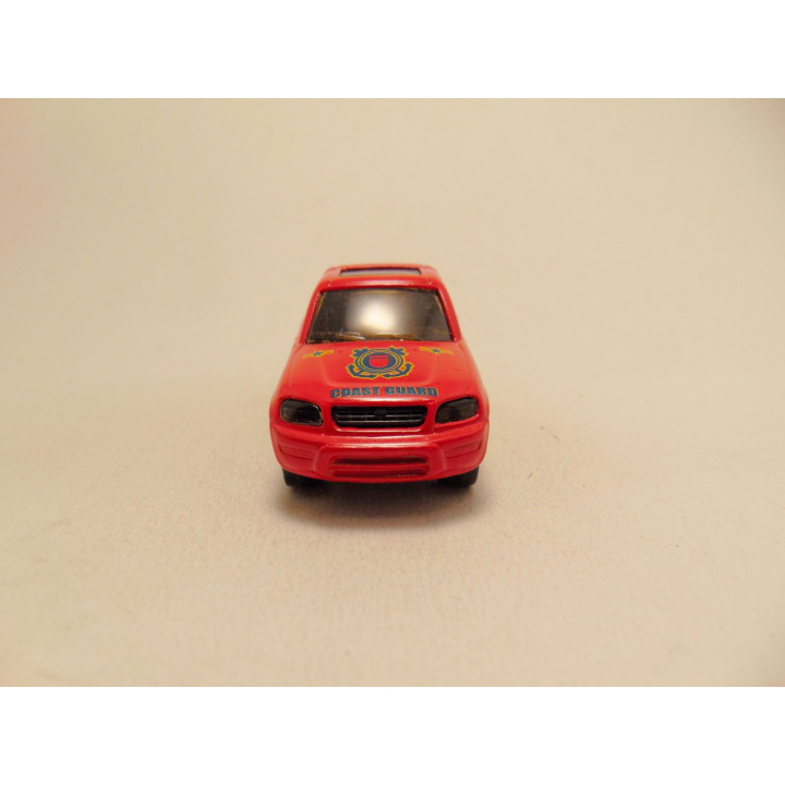 Toyota Rav4 Reebok Coast guard Majorette 1:50 rood - modelauto