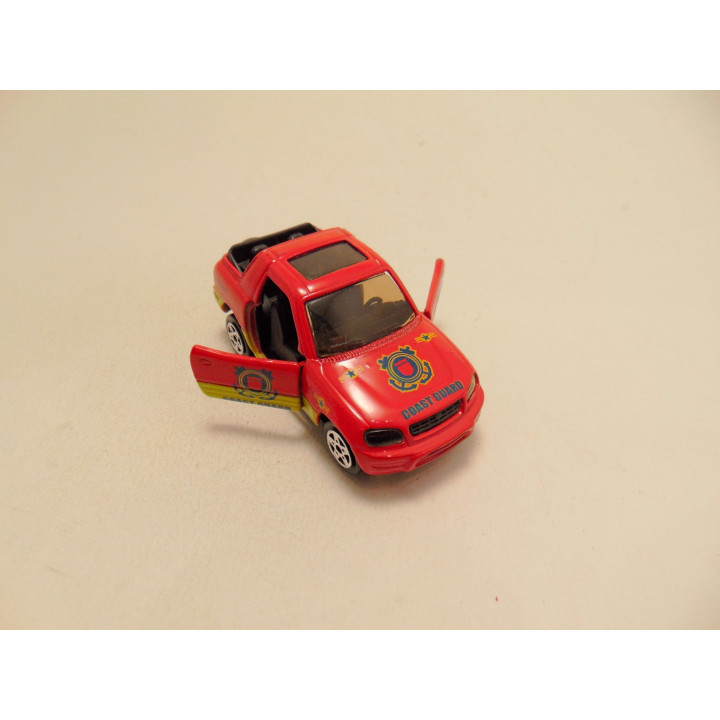 Toyota Rav4 Reebok Coast guard Majorette 1:50 rood - modelauto