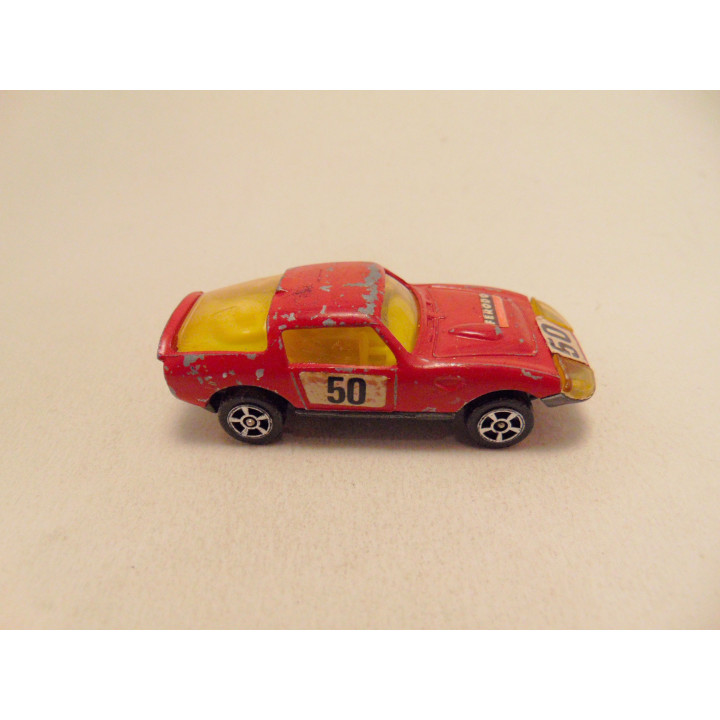 Austin Healey Le Mans sprite Corgi 1:64 whizz wheels donkerrood
