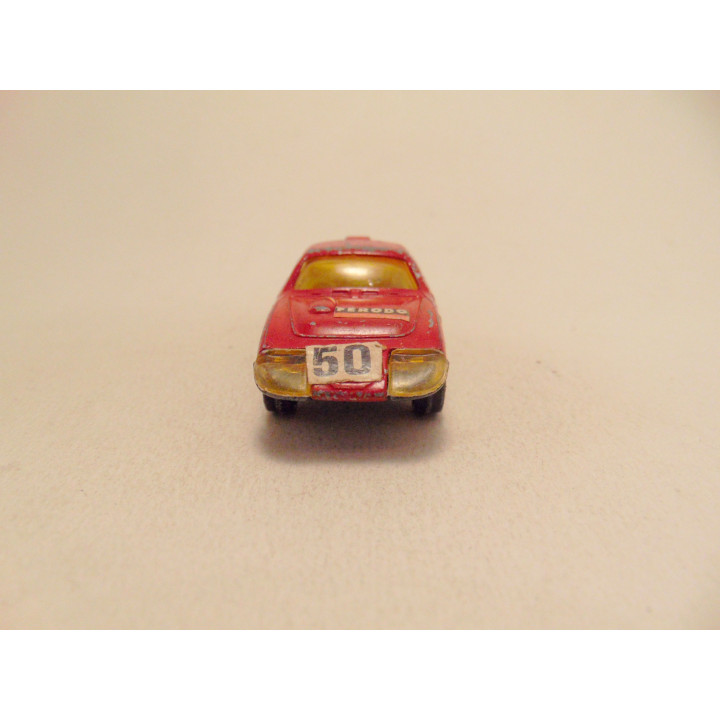 Austin Healey Le Mans sprite Corgi 1:64 whizz wheels donkerrood