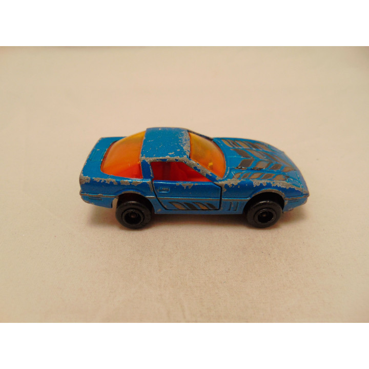Chevrolet Corvette C4 1:57 Majorette 215 268 blauw