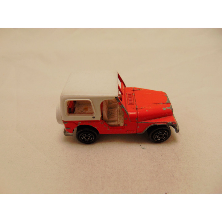 Jeep CJ5 Majorette rood