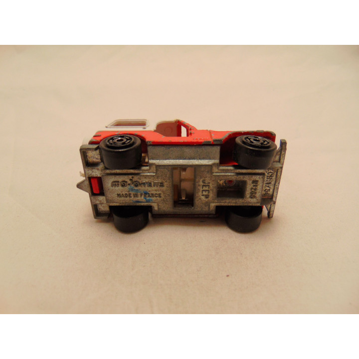 Jeep CJ5 Majorette rood