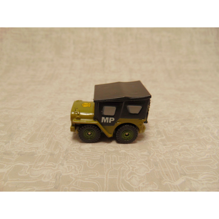 Jeep Willy MP Sarge cars Pixar militair 1:64 legergroen