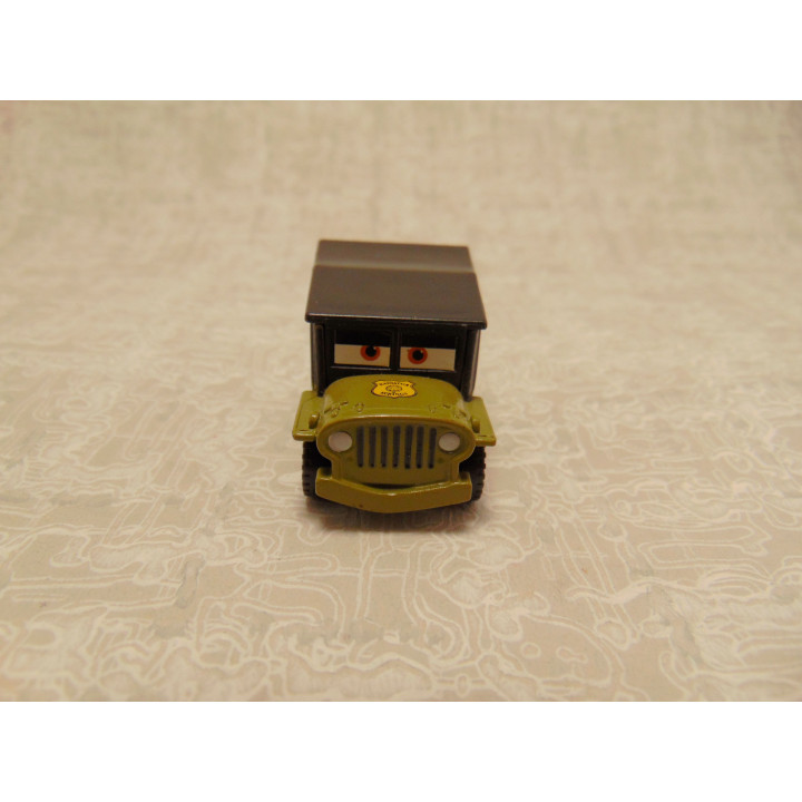 Jeep Willy MP Sarge cars Pixar militair legergroen - modelauto