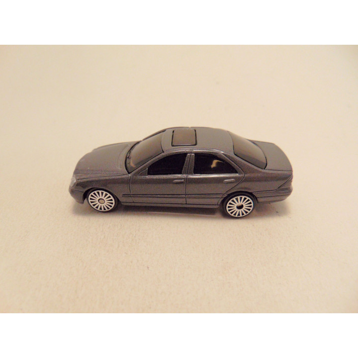 Mercedes S class 1:64 Maisto donkergrijs