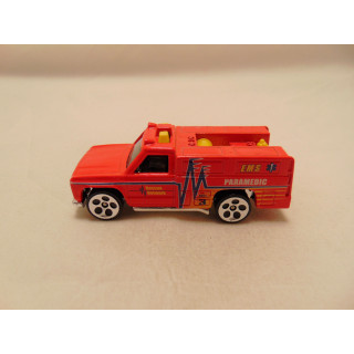 GMC Rescue Ranger brandweer Hot wheels 2008 rood