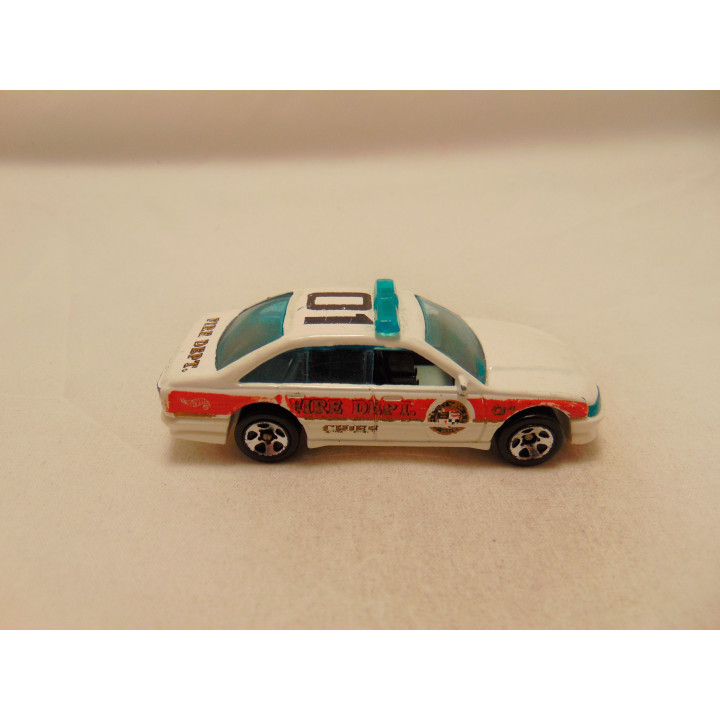 Holden Commodore fire dept brandweer Cruiser police Hot wheels 1996-577 wit