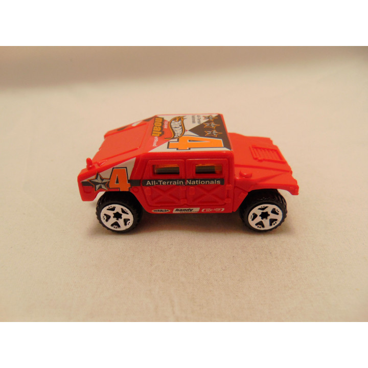 Hummer Humvee 1992 4x4 Monsters 5 Pack Hot wheels 2002 rood