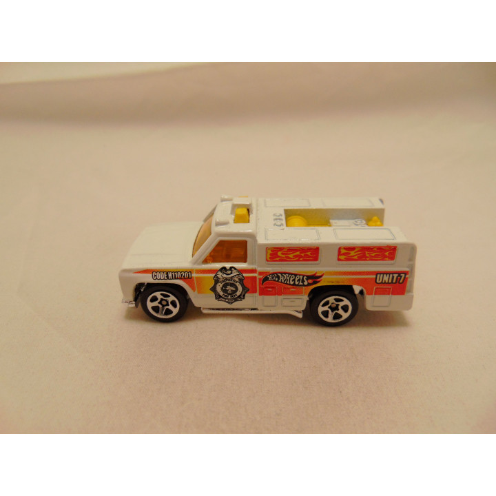GMC Rescue Ranger Brandweer Heat Fleet 5 Pack Hot wheels 2002 wit
