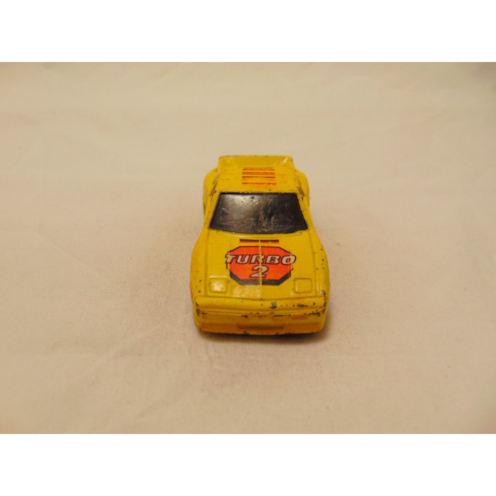 Pontiac Fiero Turbo 2 Matchbox geel Pontiac Fiero Turbo 2 Matchbox geel