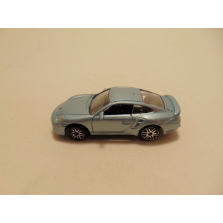 Porsche 997 turbo 2004 1:64 zilverblauw