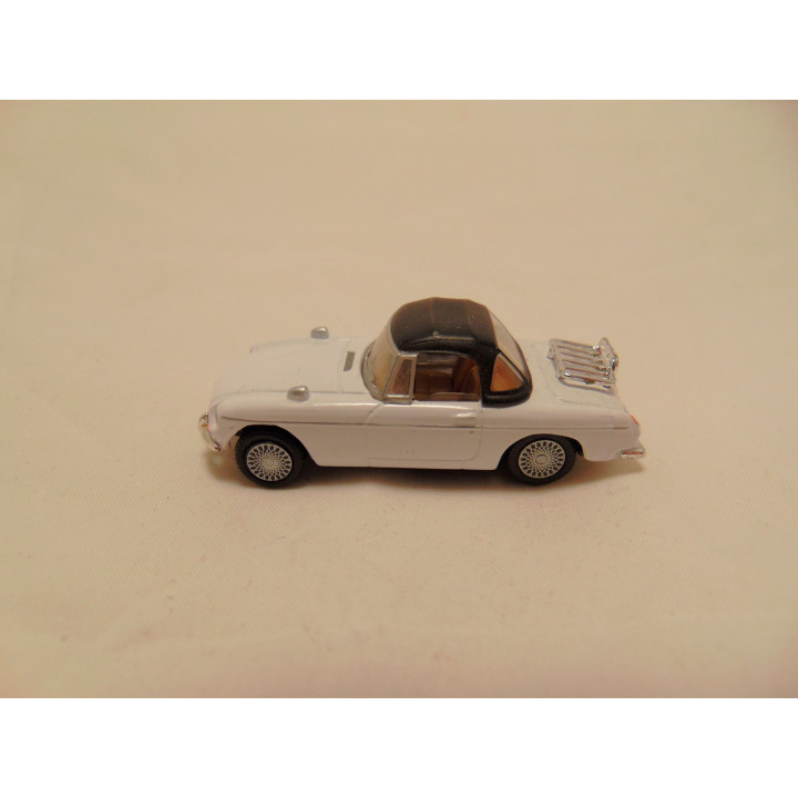 MGB spider softtop 1:72 Cararama wit, metaal