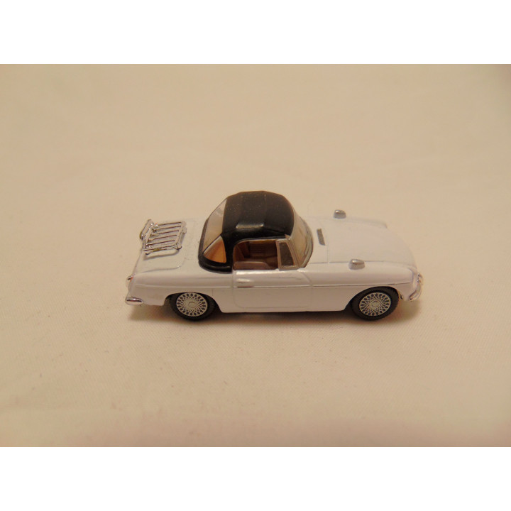 MG B spider softtop 1:72 Cararama wit