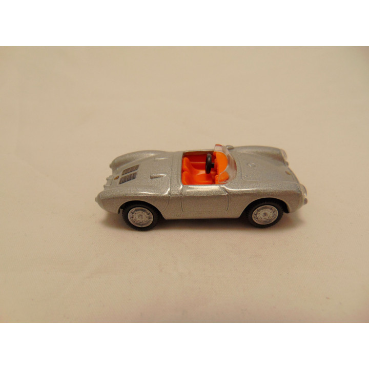 Porsche 550A spyder 1:72 Cararama zilverkleurig