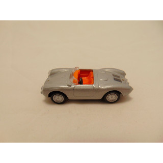 Porsche 550A spyder 1:72 Cararama zilverkleurig