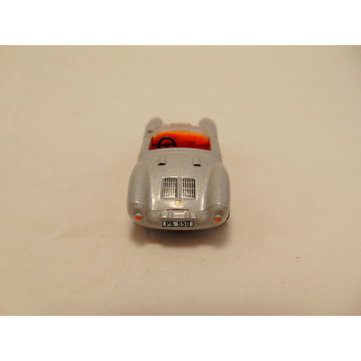 Porsche 550A spyder 1:72 Cararama zilverkleurig