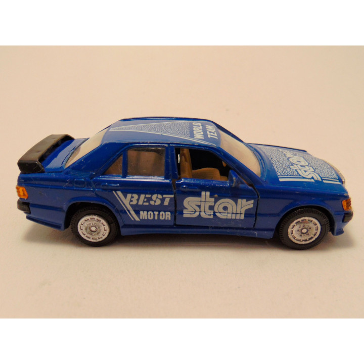 Mercedes 190 E 2.6 16 star 1:38 blauw