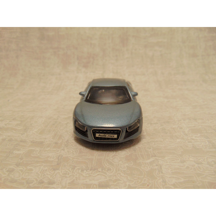 Audi R8 Bburago 1:43 blauwgrijs