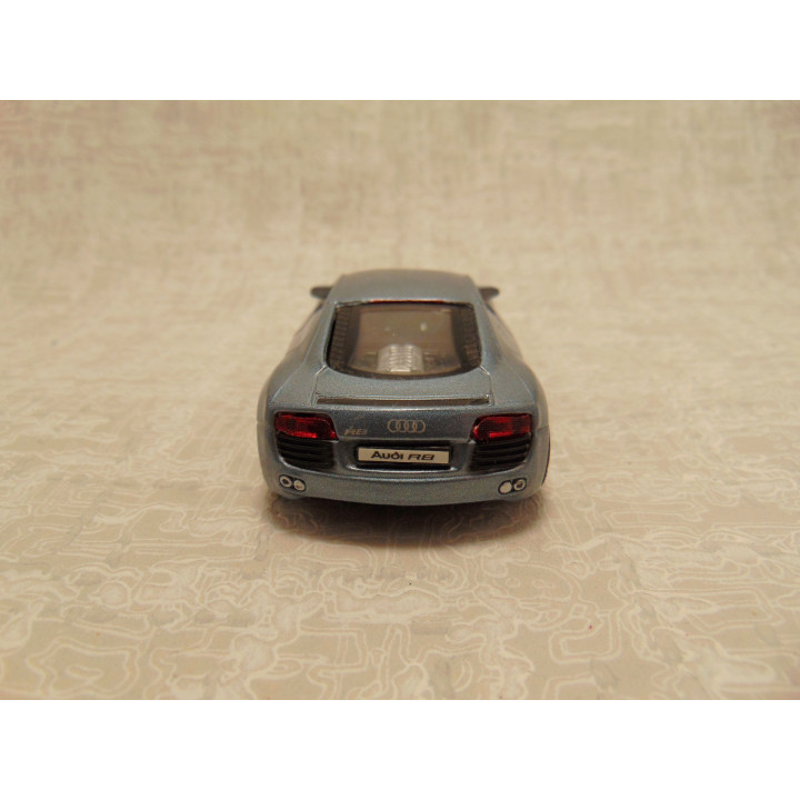 Audi R8 Bburago 1:43 blauwgrijs