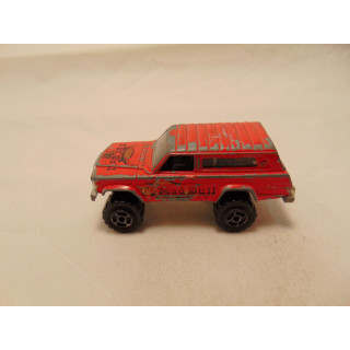 Jeep Cherokee SJ 1978 Off Road Mad Bull 1:64 Majorette rood