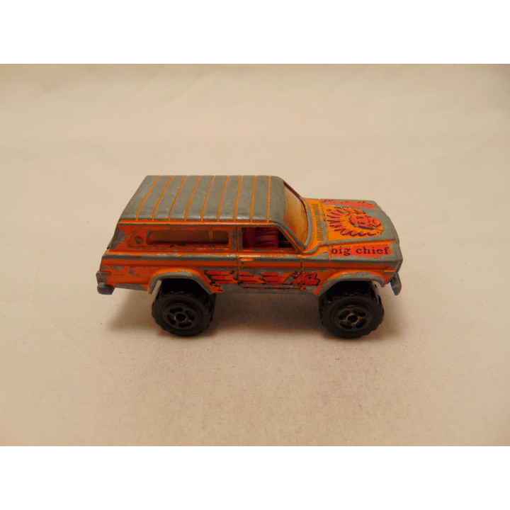 Jeep Cherokee SJ 4x4 Majorette Oranje