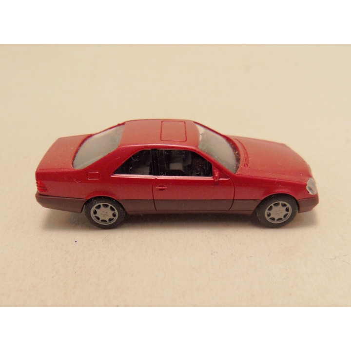 Mercedes 600 SEC 1:87 Herpa paarsrood