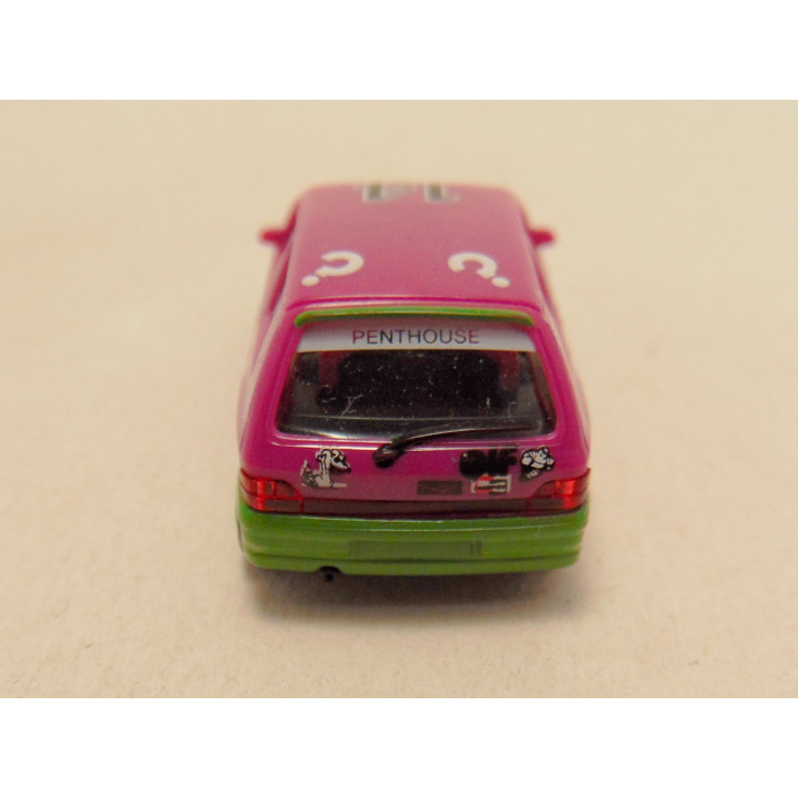 Renault Clio 16V Penthouse Frank Rouct 1:87 Herpa donkerroze