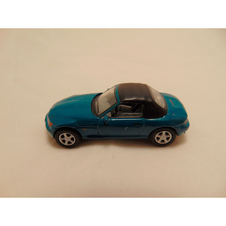 Bmw Z3 Cabrio 1:72 Cararama groenblauw