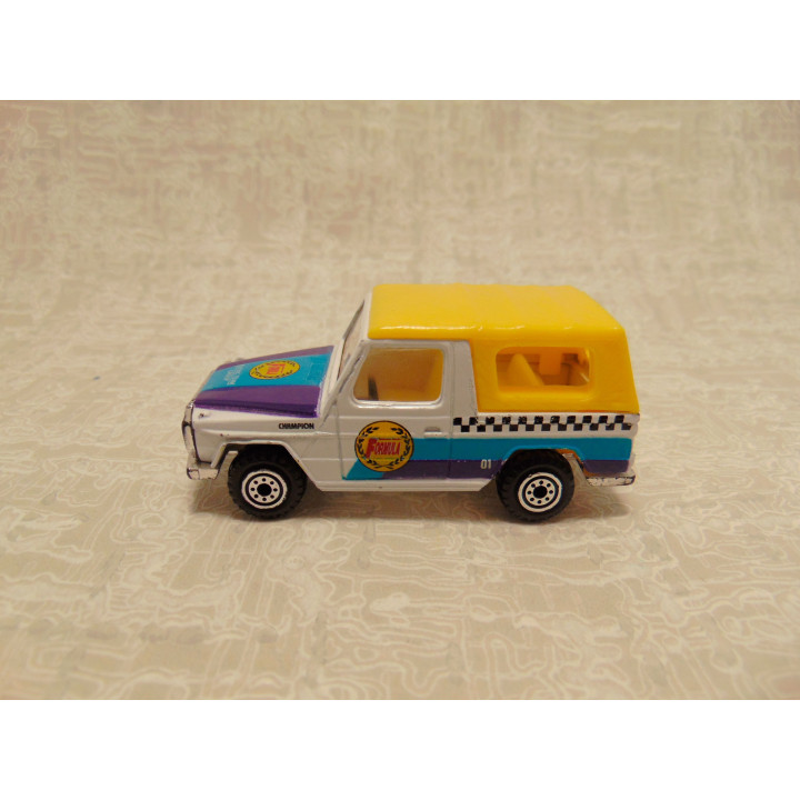 Mercedes G class softtop Formula cabrio 1:64 wit