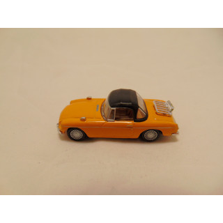 MGB softtop 1:72 Cararama oranje, metaal