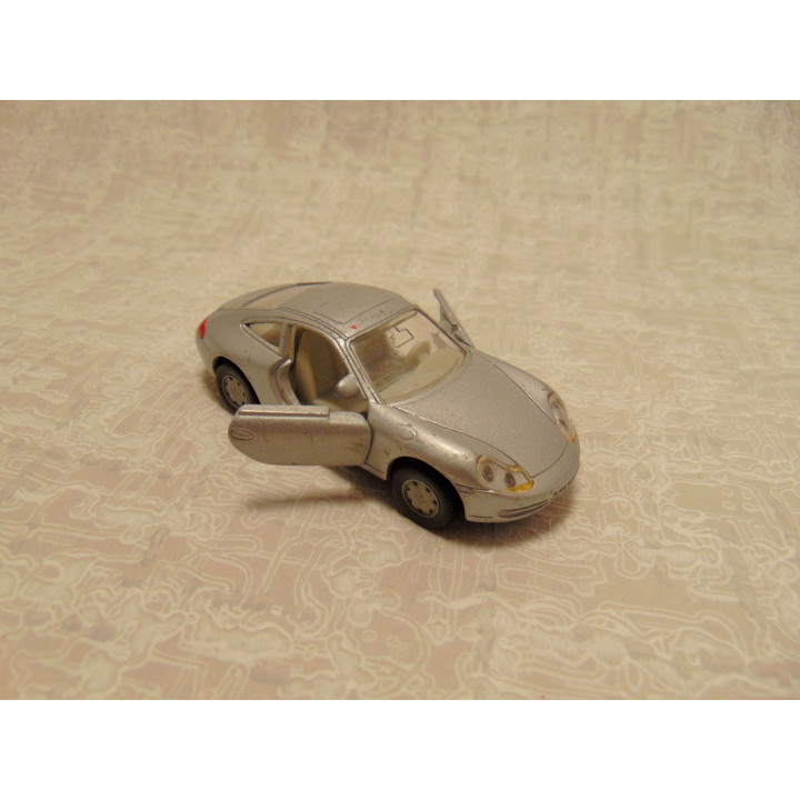 Porsche 911 Carrera 1:55 1093 coupe Siku zilverkleurig