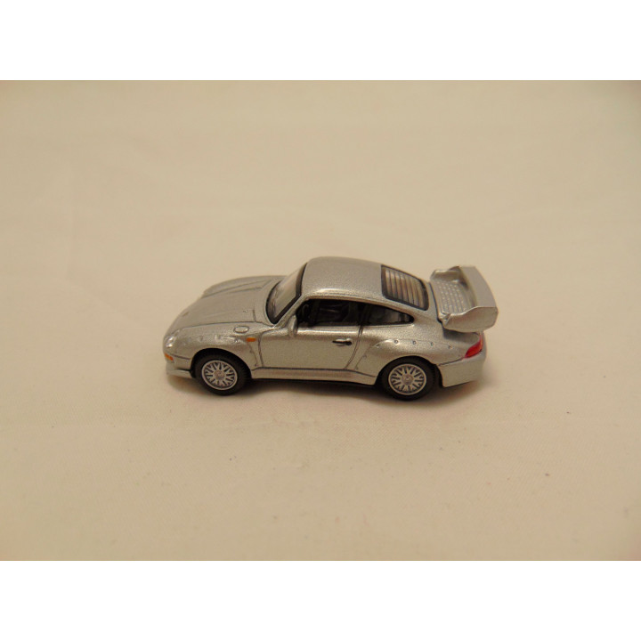 Porsche 911 GT 1:72 Cararama zilverkleurig