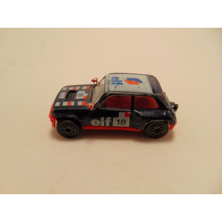 Renault 5 Turbo Elf Corgi donkerblauw - rood